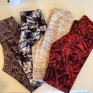 All 4 EUC Colorfulkoala yoga pants one price!
